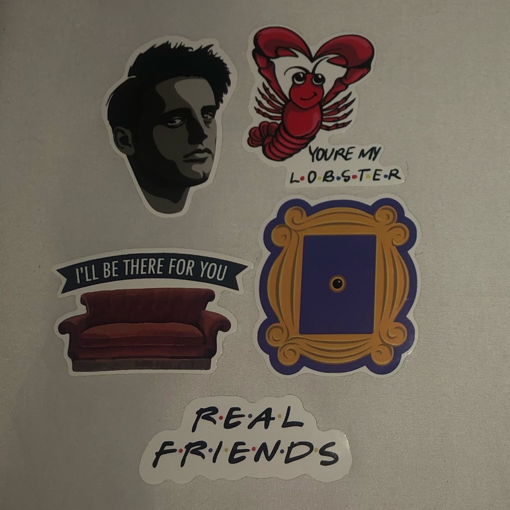 5 pc Friends stickers